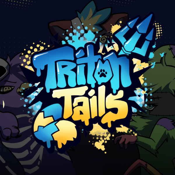 Triton Tails Graffiti Sticker